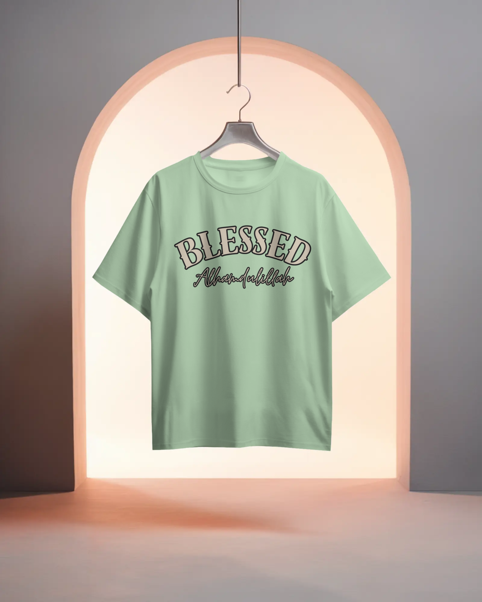 Tshirt - Over Size Fit - Blessed Alhamdulillah