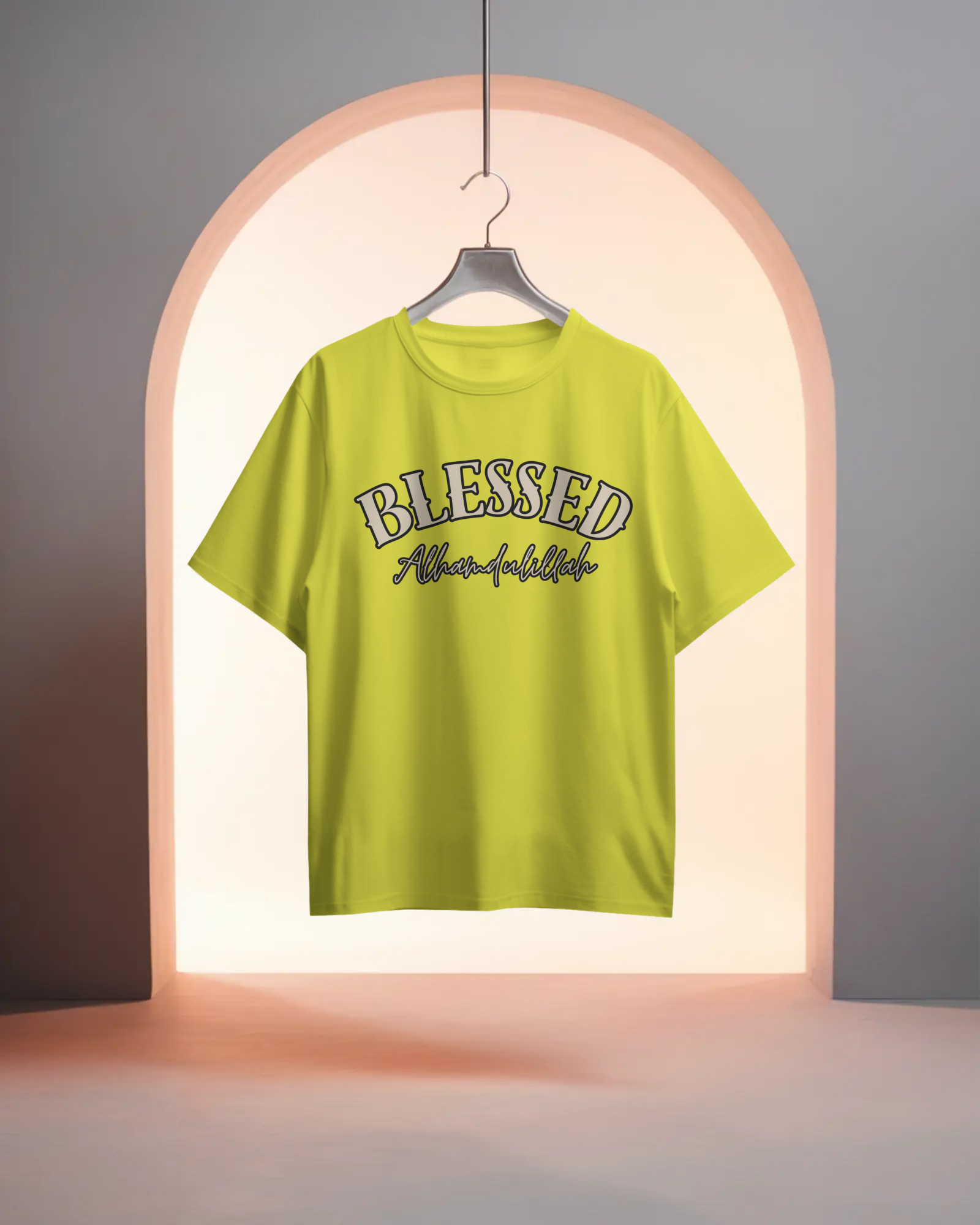Tshirt - Over Size Fit - Blessed Alhamdulillah