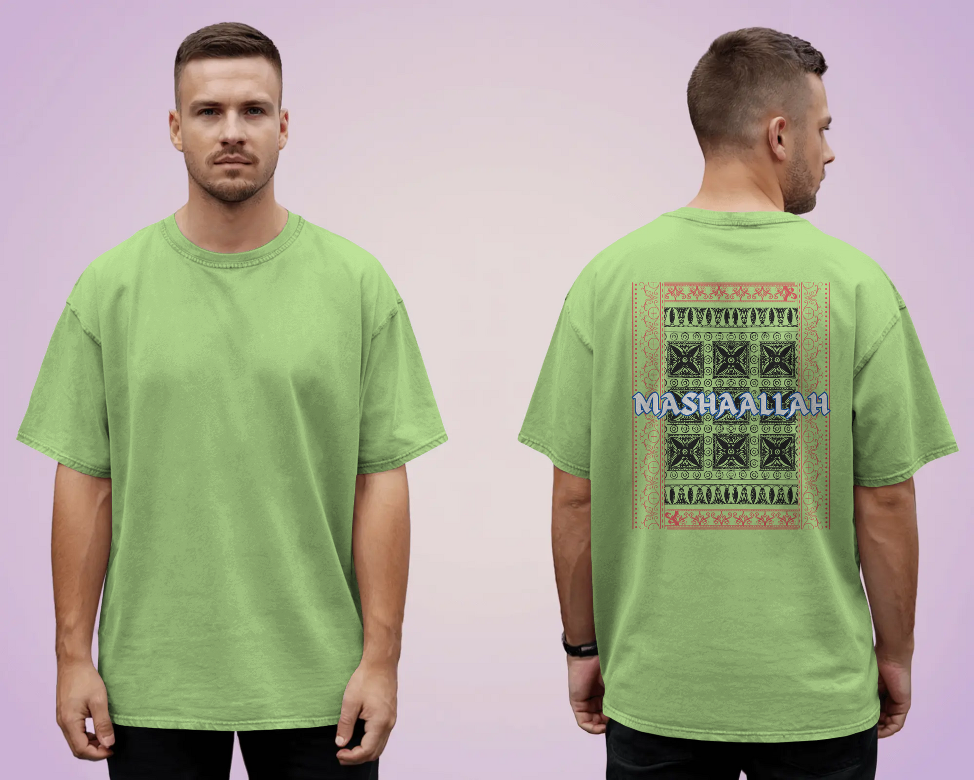 Tshirt - Over Size Fit - Mashaallah Tapestry