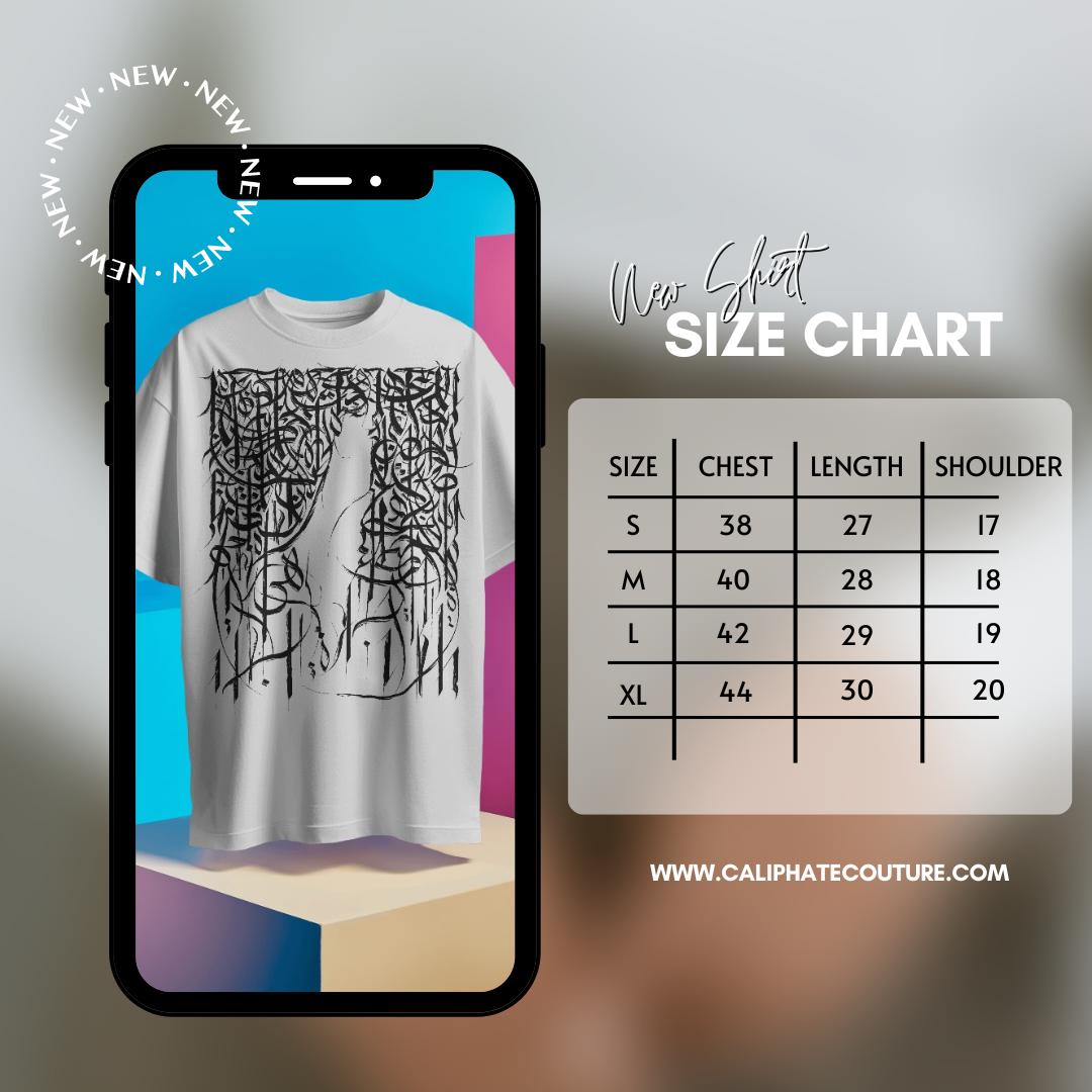 Sizing Chart for Caliphate couture clothes